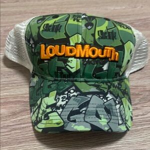 Loudmouth Green and Gray Graphic Hat